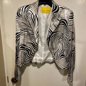 Flores and Flores SILK CROP Blazer/Jacket SZ 4